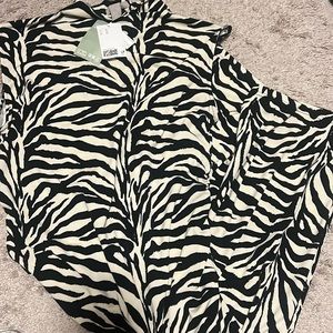 NWT Zebra print midi dress